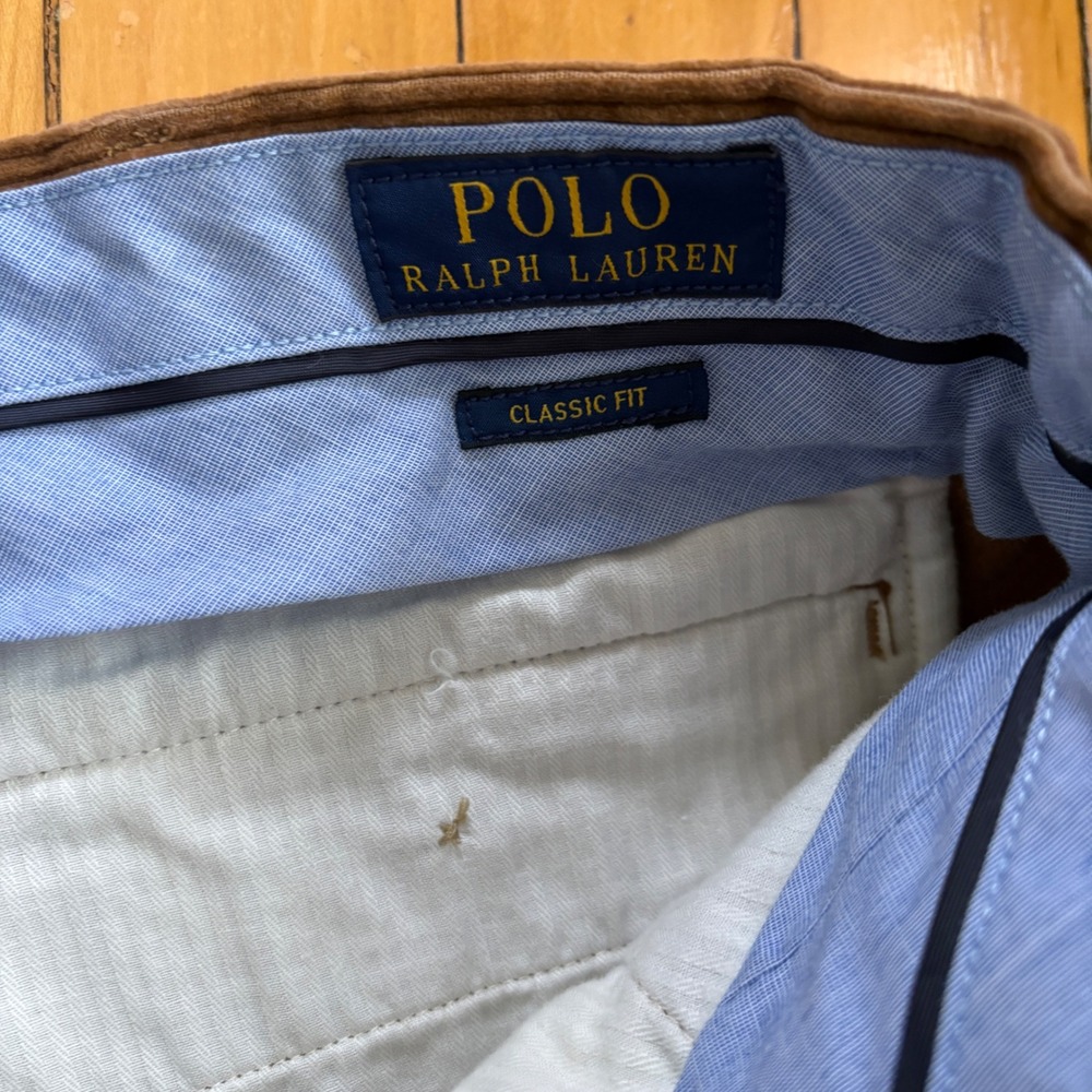 Polo Ralph Lauren Pants Mens 36x29 Brown Corduroy Classic Fit Preppy - Picture 2 of 11